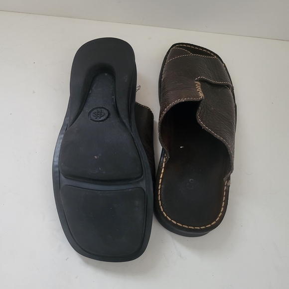 Cole Haan Dark Brown Leather Slide Sandals main image 4